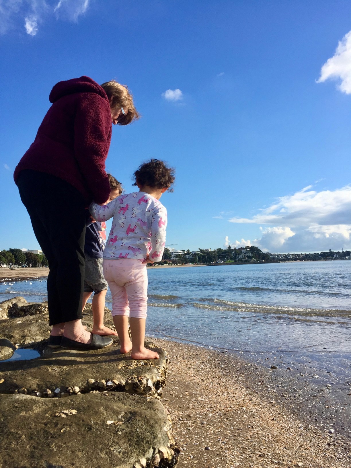 Family Looking at the Sea