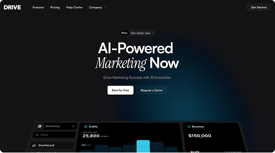 drive of the linie framer website template