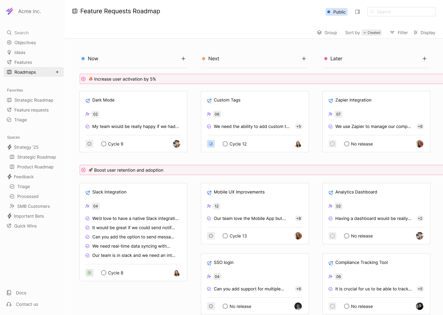 Roadmap in Lane