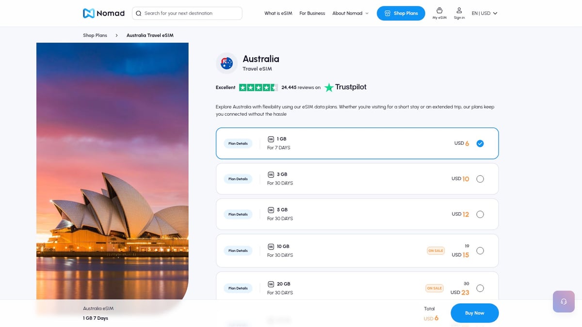 7 Top Australia eSIM Picks for Travelers in 2026 - Nomad