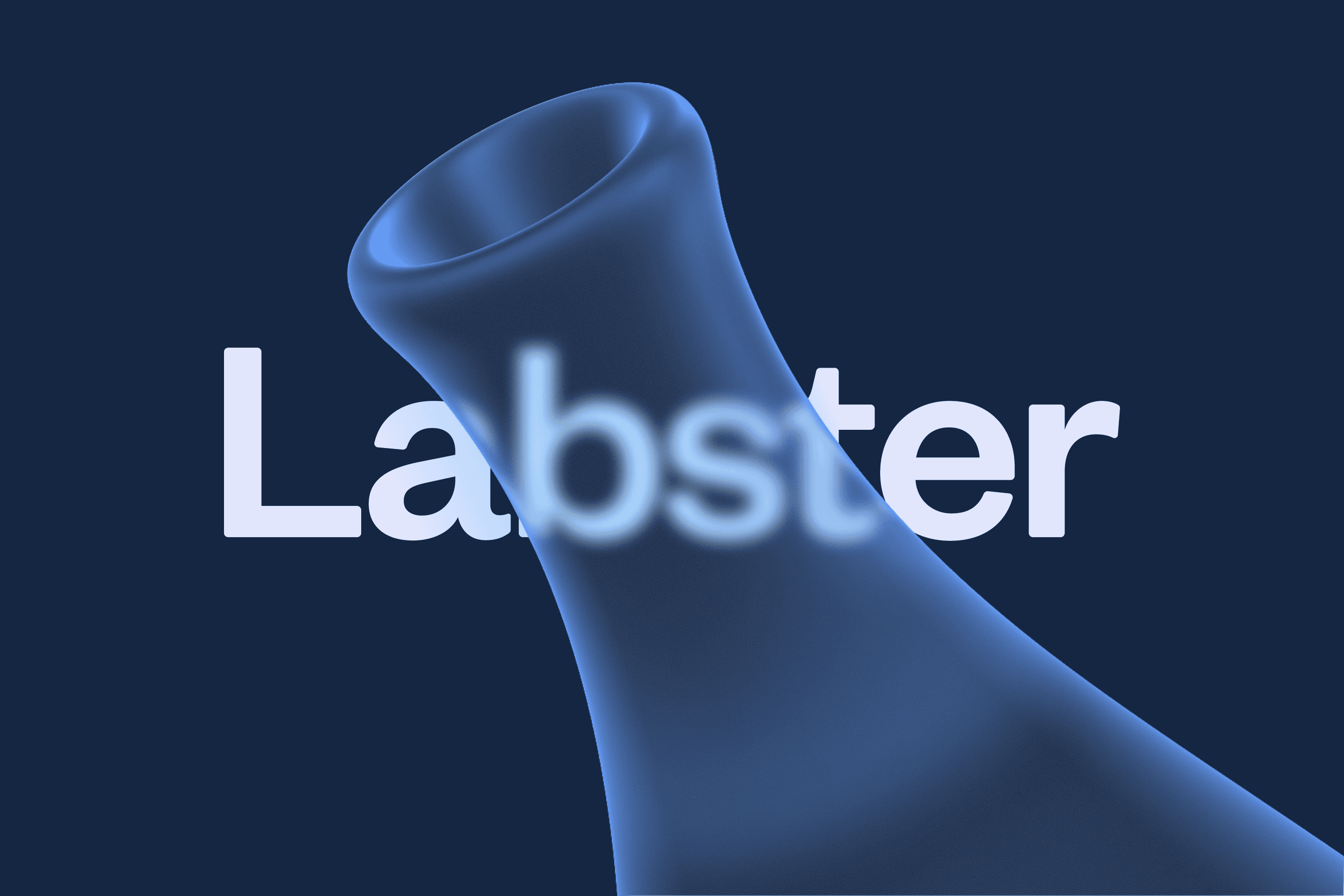 Labster brand is overlapping with a brand element.