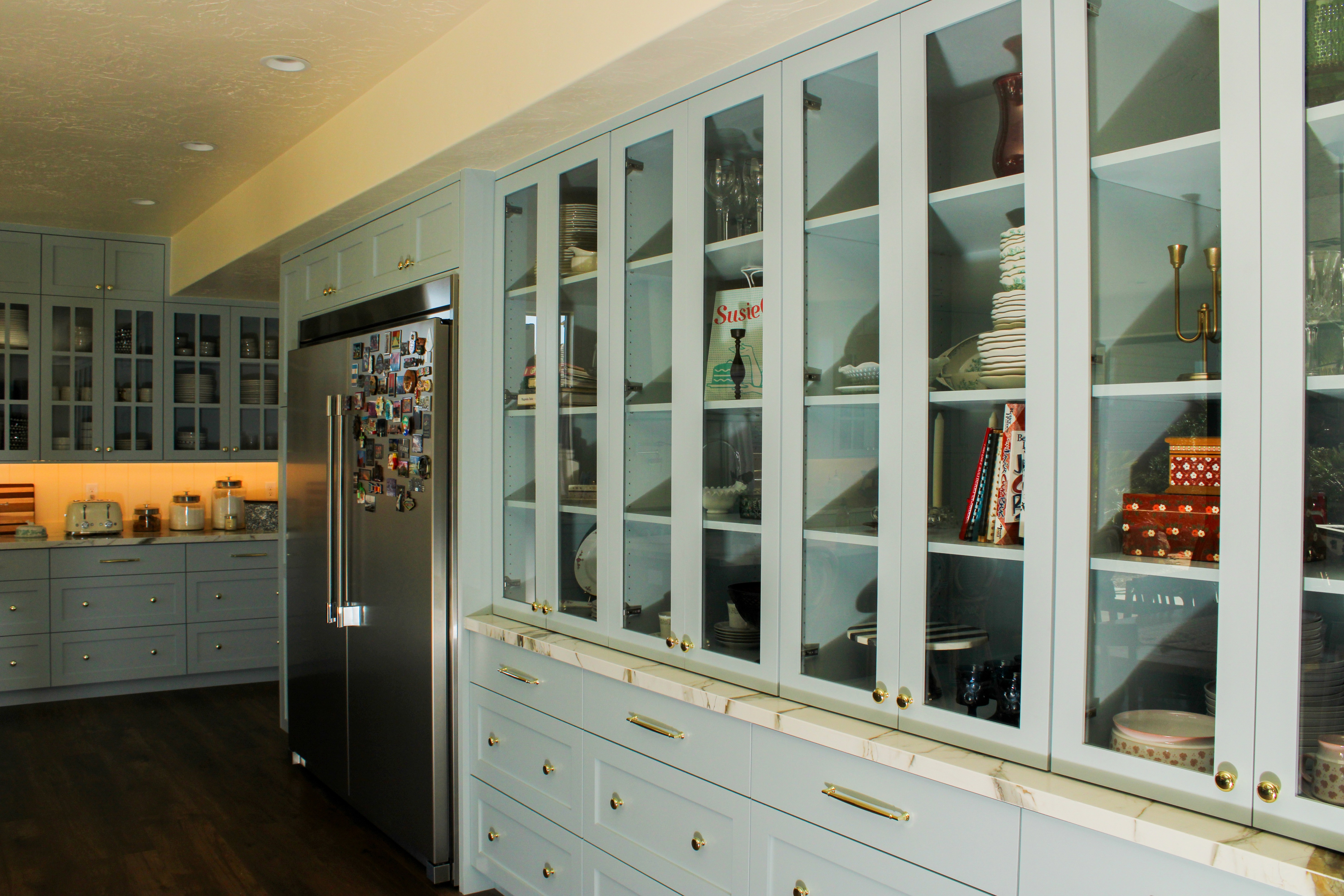 Custom kitchen in Southern Utah featuring a playful mix of design and functionality