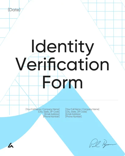 Identity Verification Form