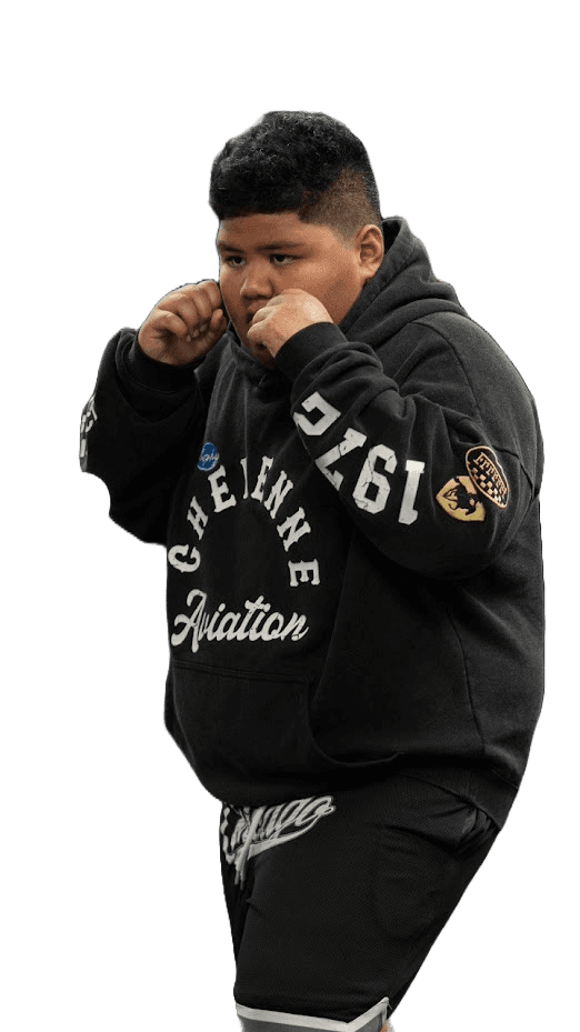 Kid with Boxing Pose