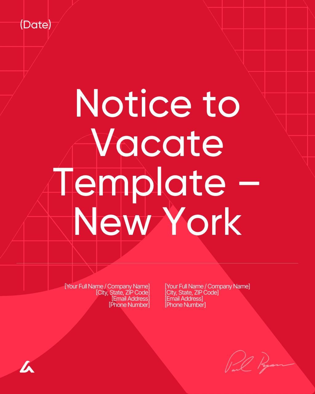 Notice to Vacate Template – New York