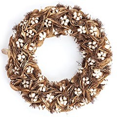 Leana Cotton Fall Wreath