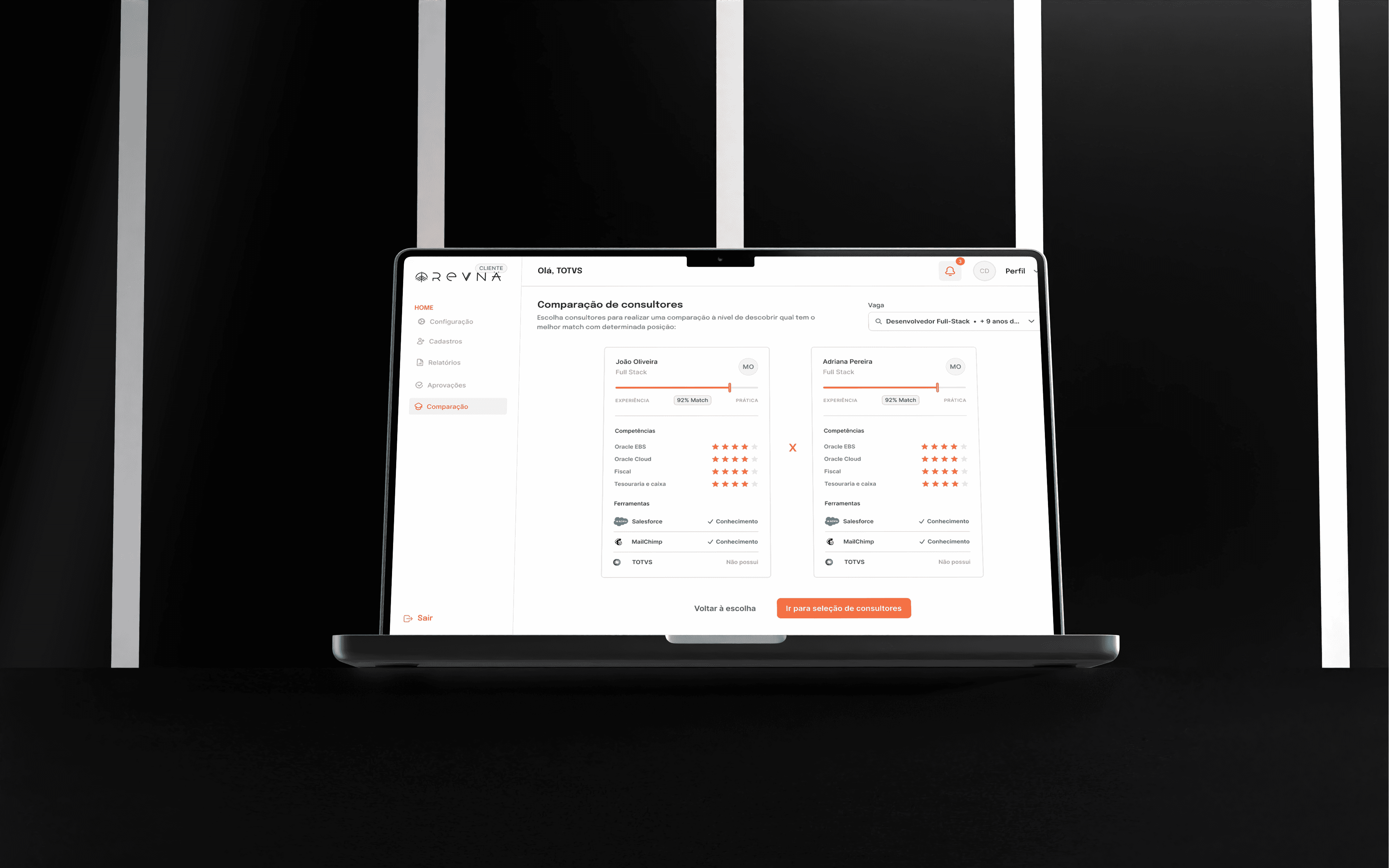 Tablet showing Bloomy UI