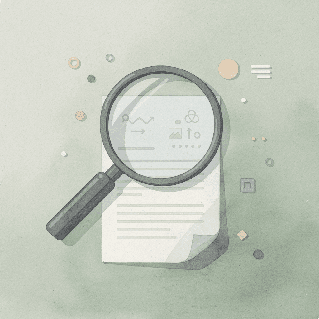 Magnifying glass examining an ecommerce product page to reveal hidden visual merchandising mistakes