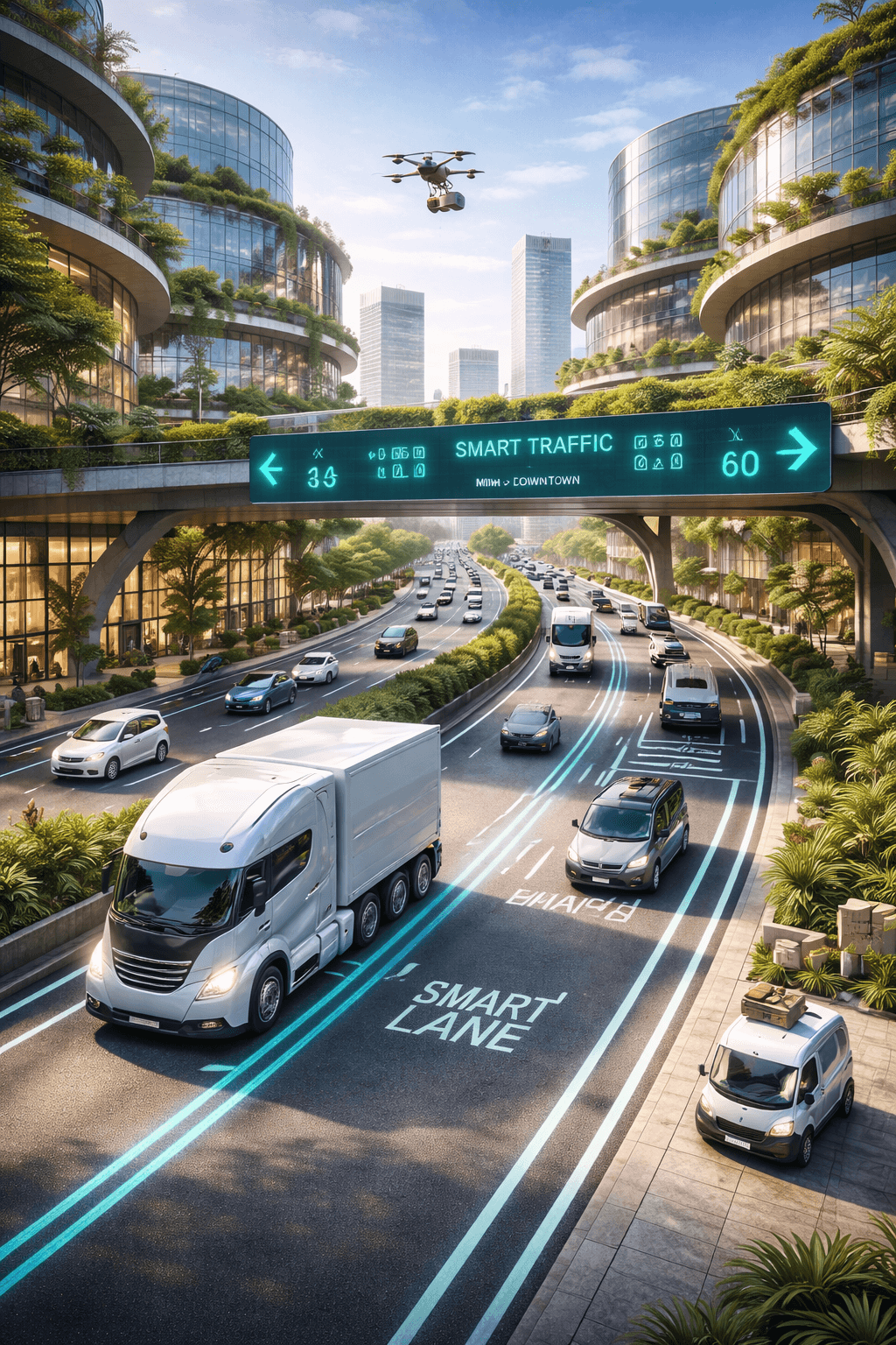 Smart logistics and traffic-enabled commercial hub in Manesar