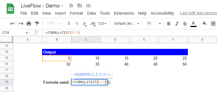 How to develop a 2x5-sized array