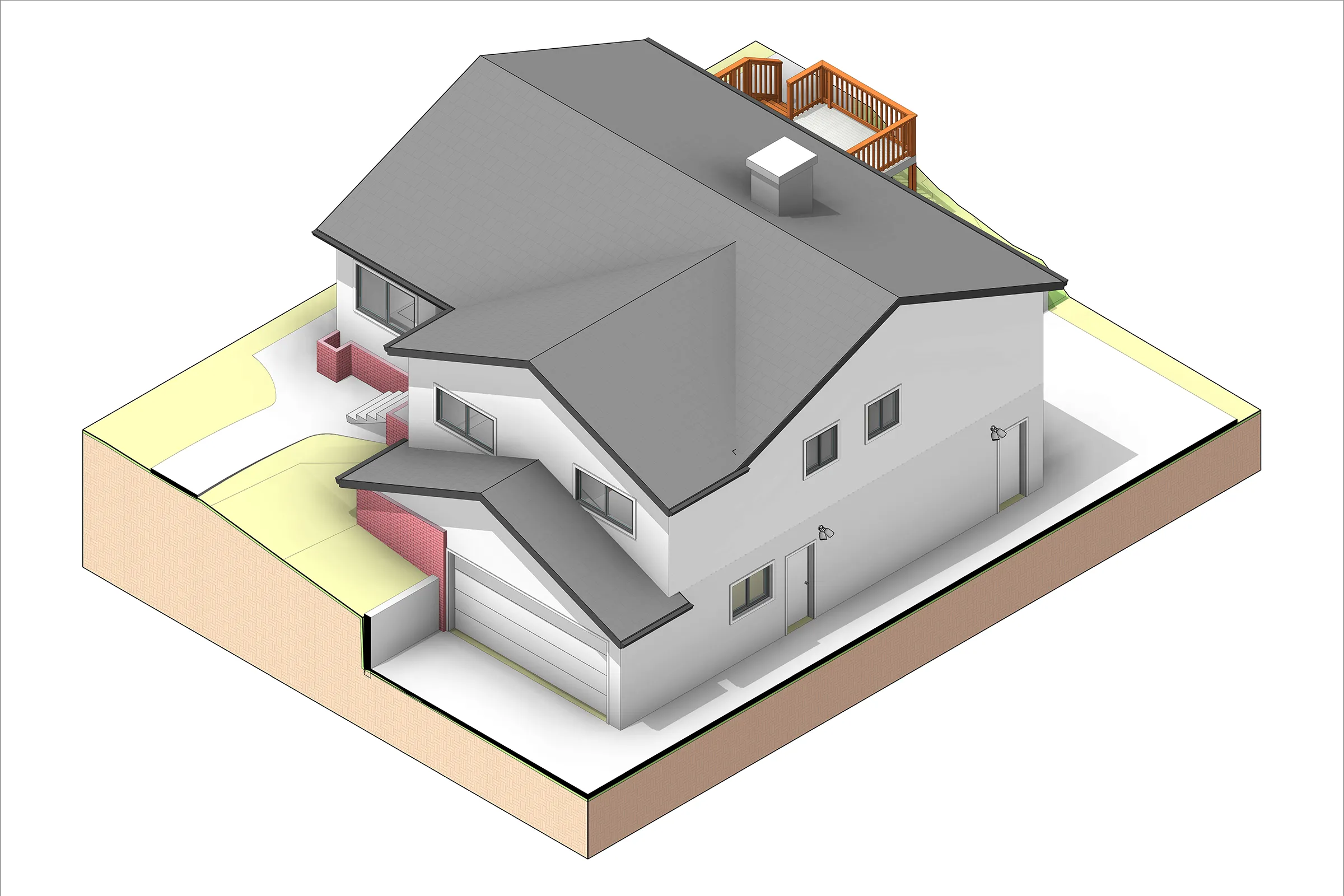 Glen Avenue House Axon