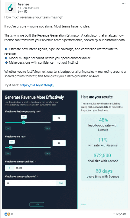 Marketing Spotlight: 6sense Marketing Strategy Social Media Strategy
