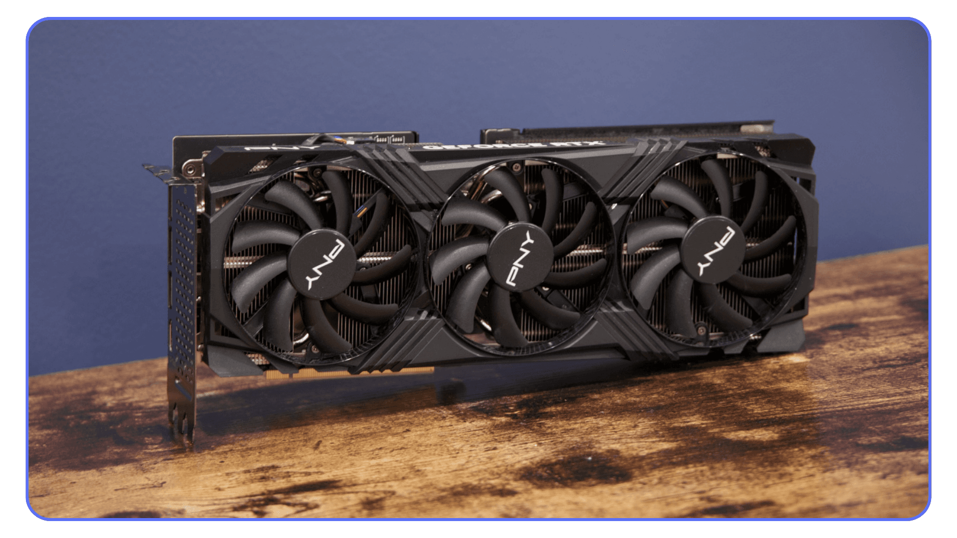 Triple-fan NVIDIA graphics card suitable for professional Twinmotion workflows