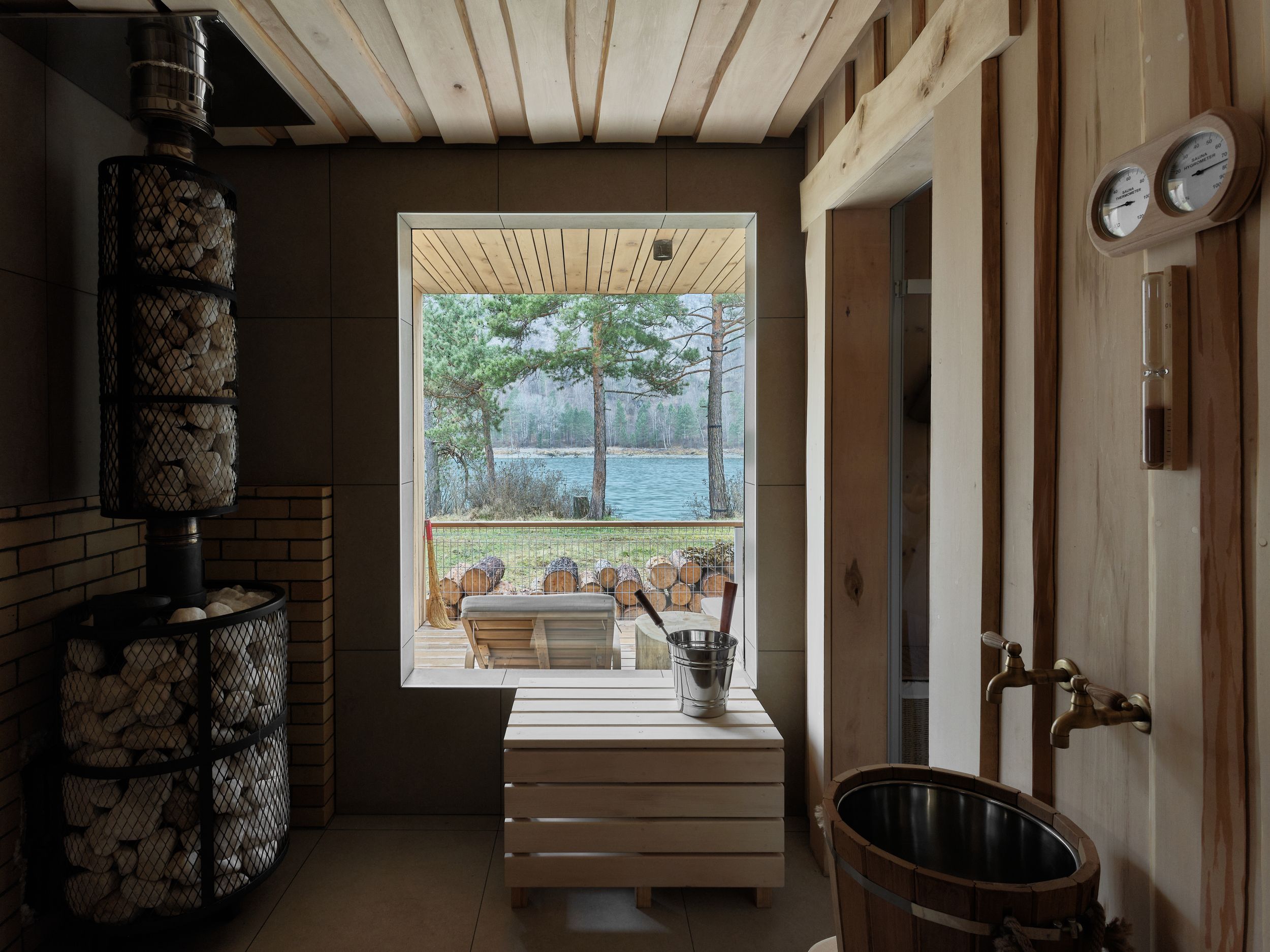 cozy interior with fireplace and candles