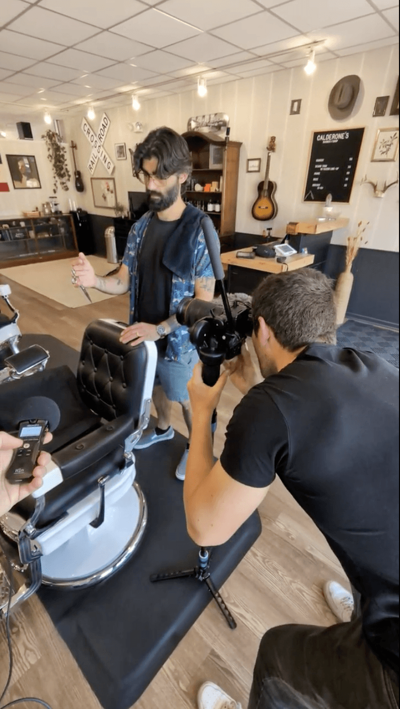 On location photo and video production for Barbershops Chicago