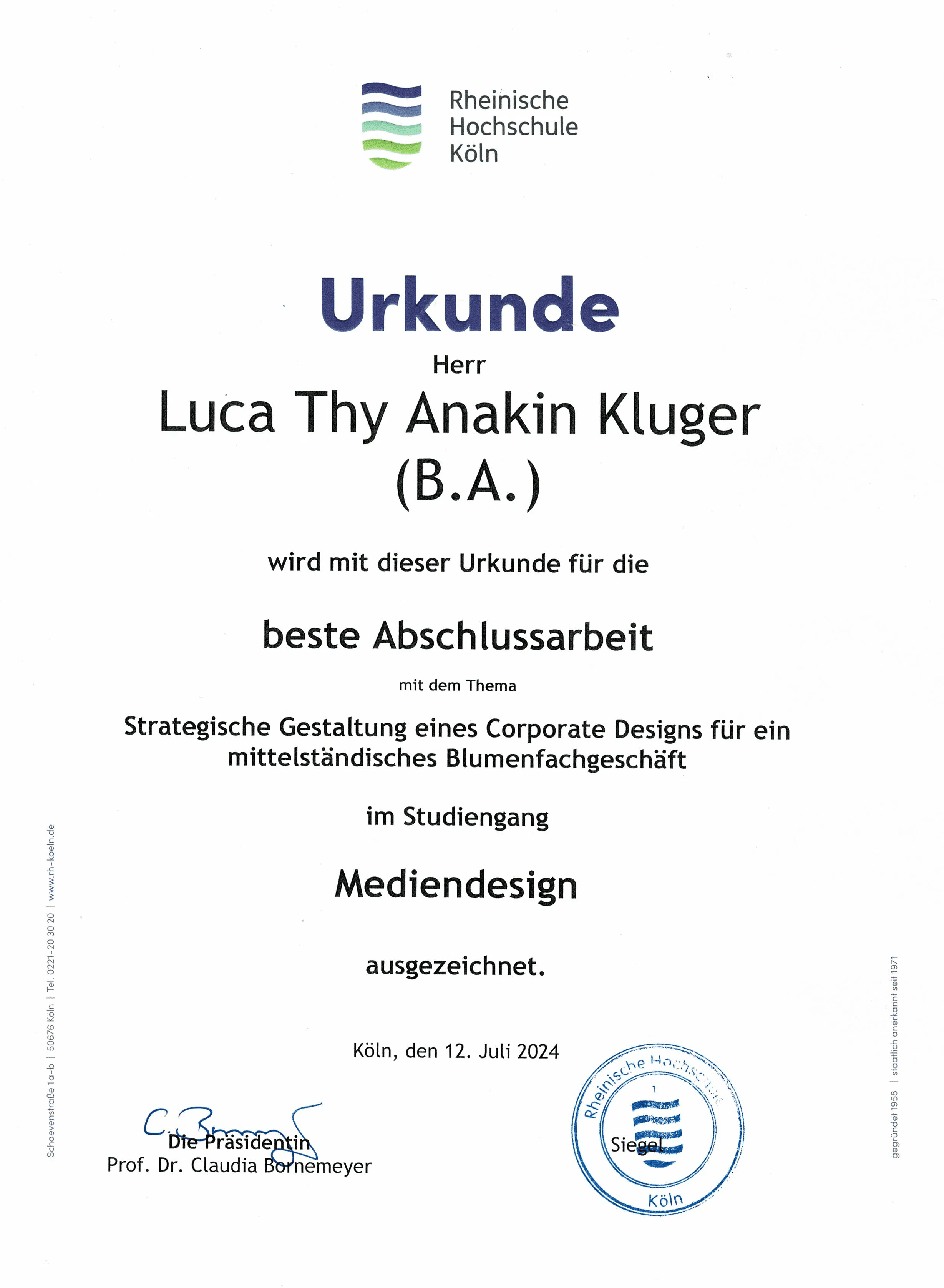 Urkunde
