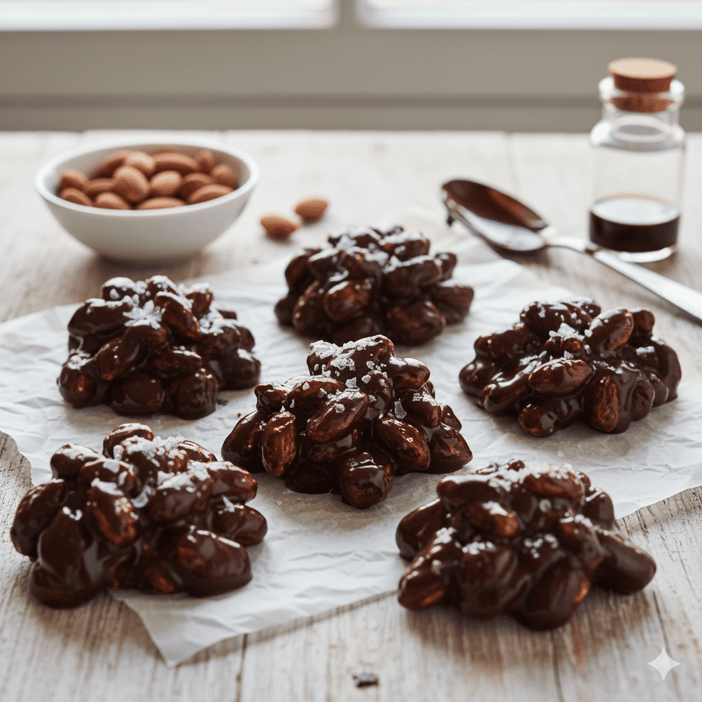 Dark Chocolate Almond Clusters