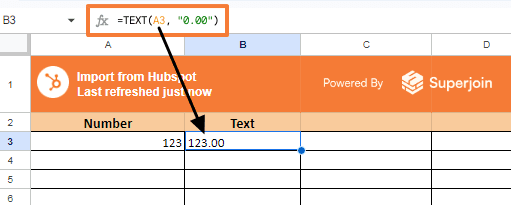 =TEXT(A3, "0.00")