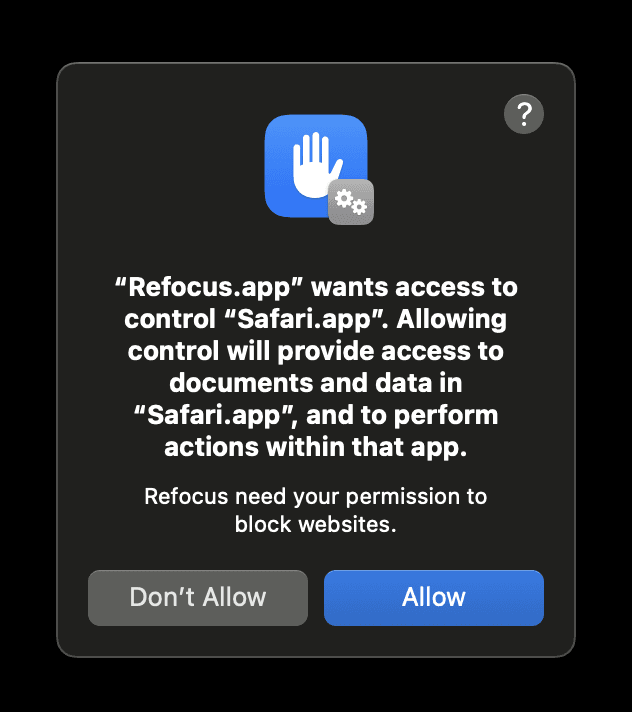 Refocus Mac Help & FAQ image 1