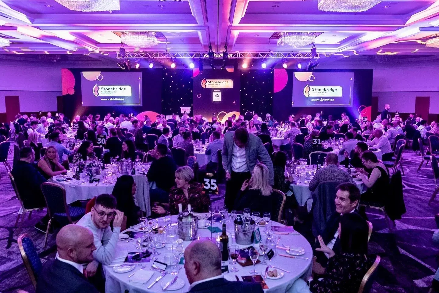 Conference and awards event photography for Stonebridge at the Hilton Birmingham