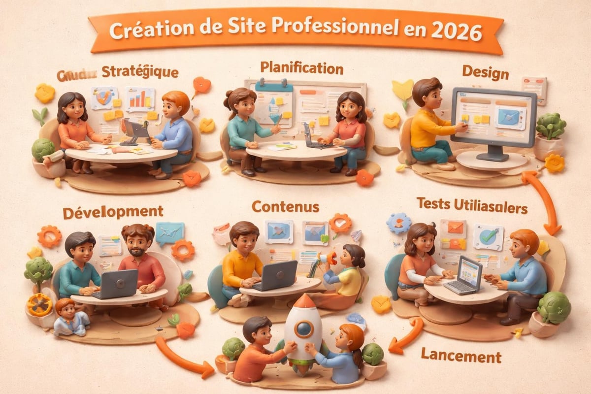 Workflow création site professionnel