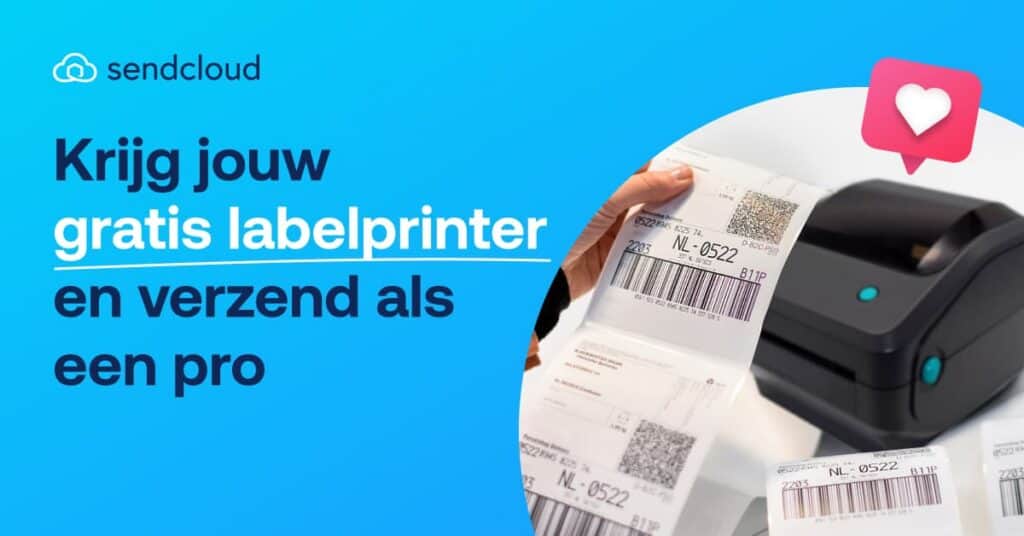 label printer banner krigh een gratis labelprinter Sendcloud