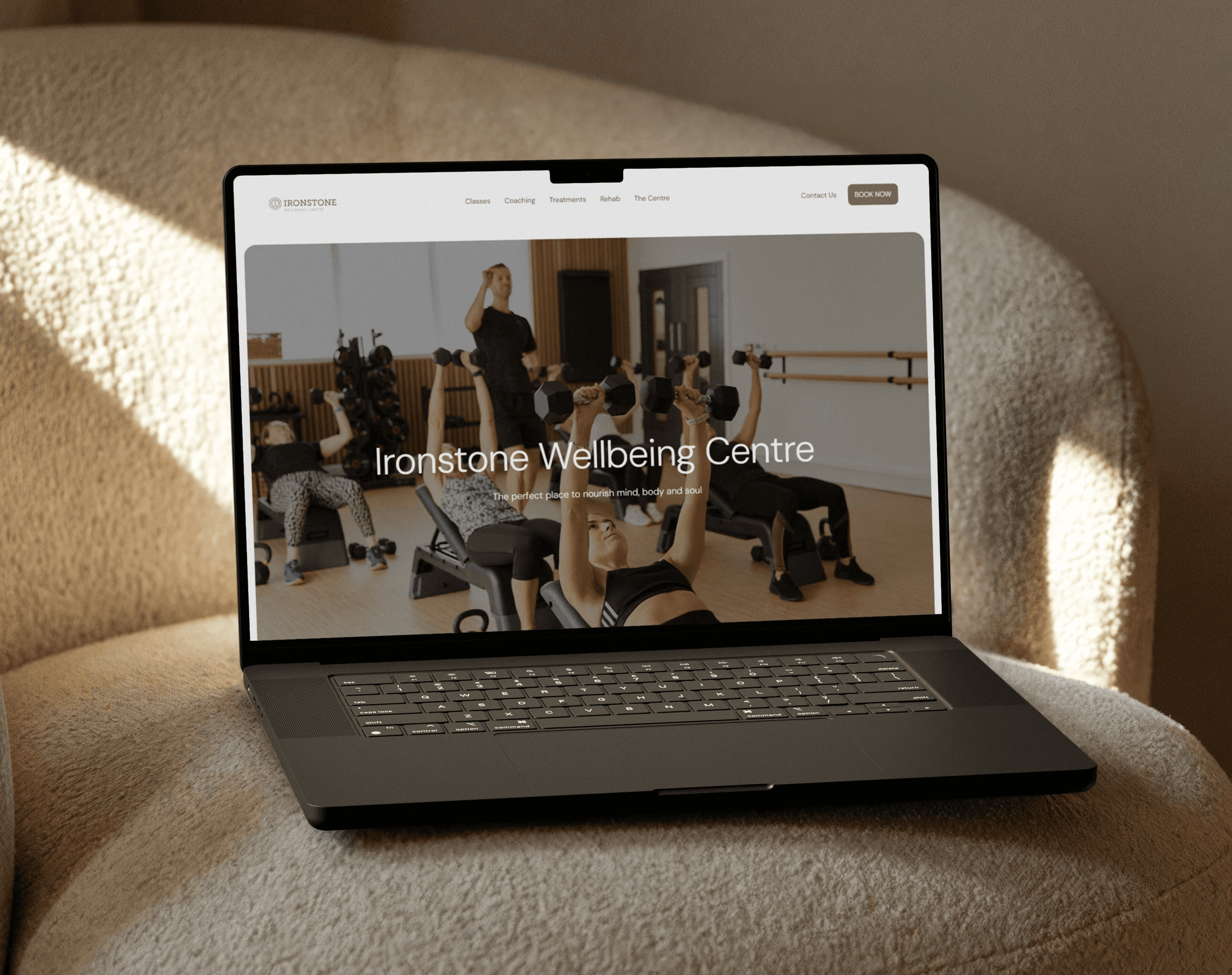 Ironstone wellbeing website design