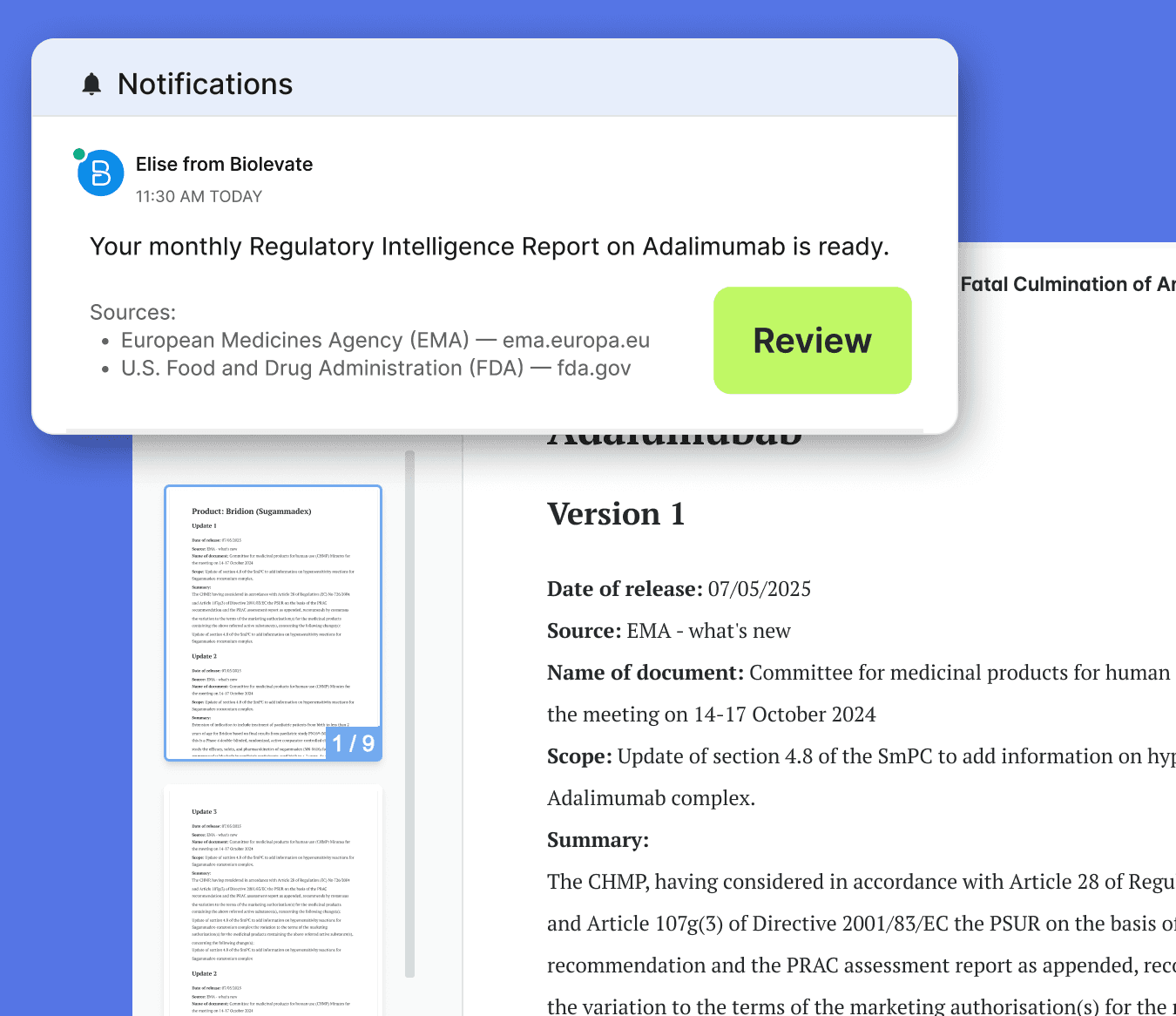 Regulatory intelligence