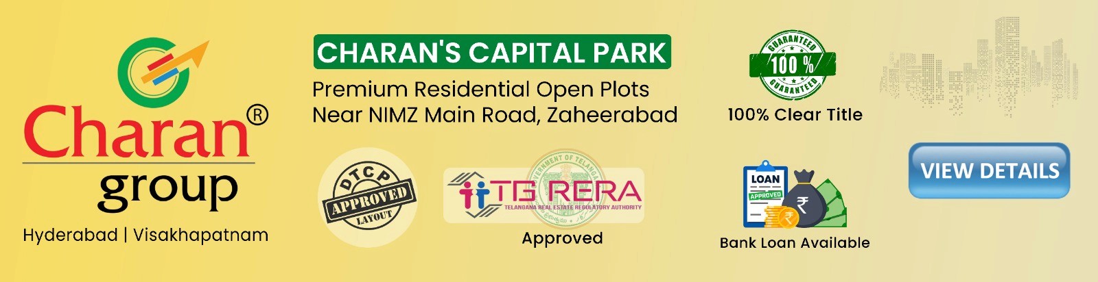 Charan's Capital Park - Premium residential plots near NIMZ Project by Charan Group