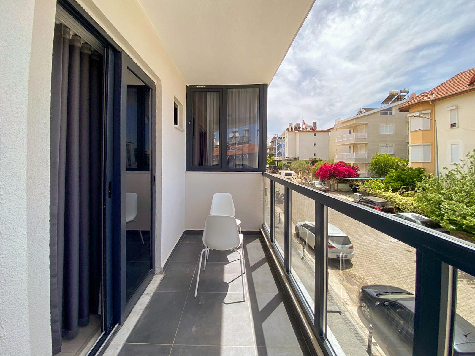 Balcony view of 1 bedroom apartment at Zen Garden Suites Side Antalya