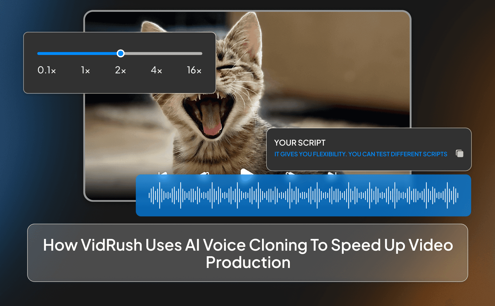 How VidRush uses AI Voice cloning to speed up video production