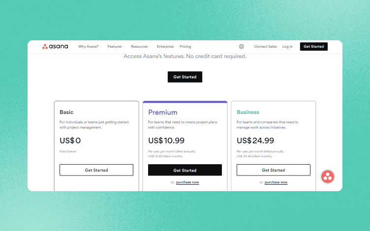 Asana Pricing