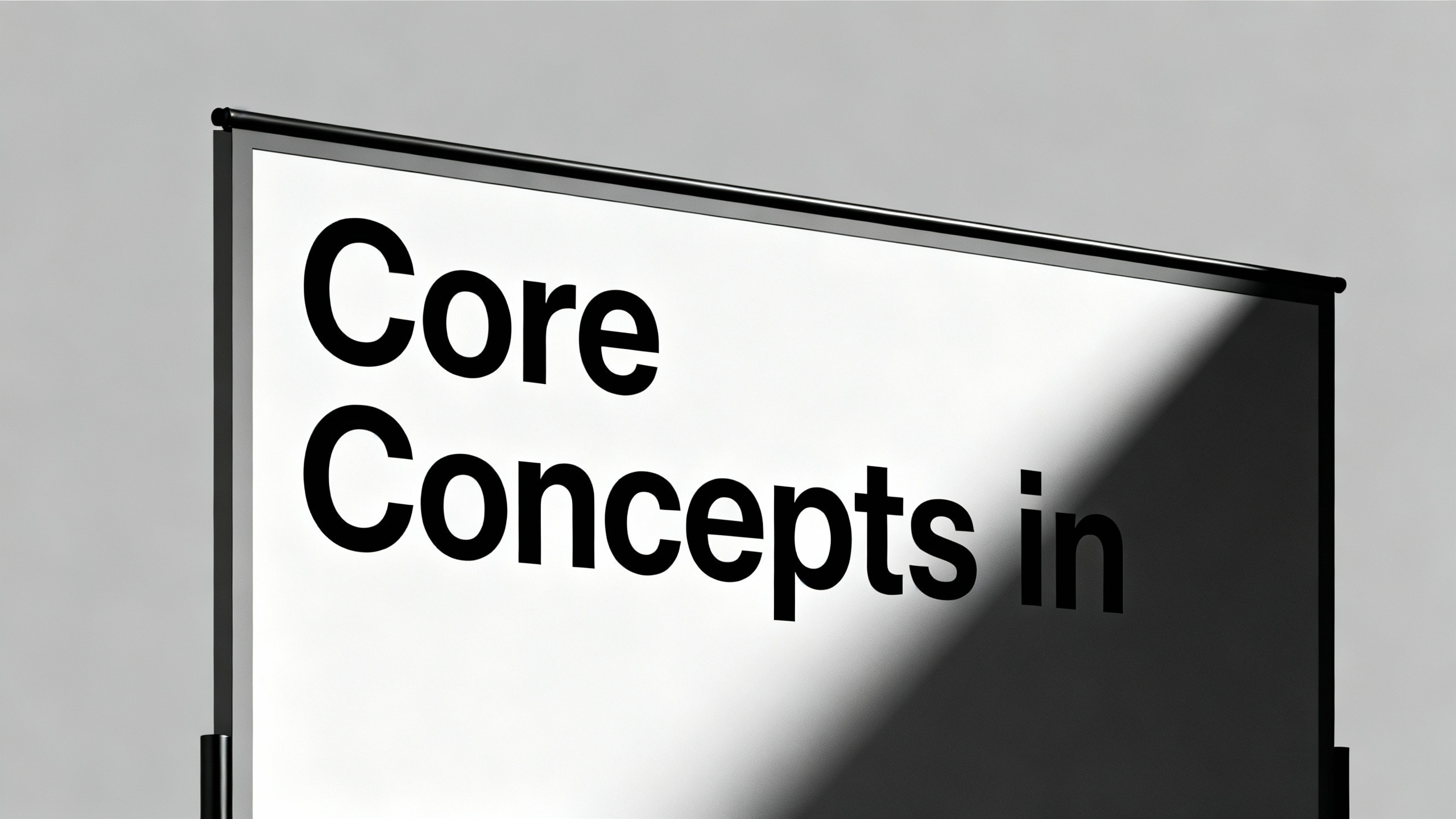 Core Concepts in book