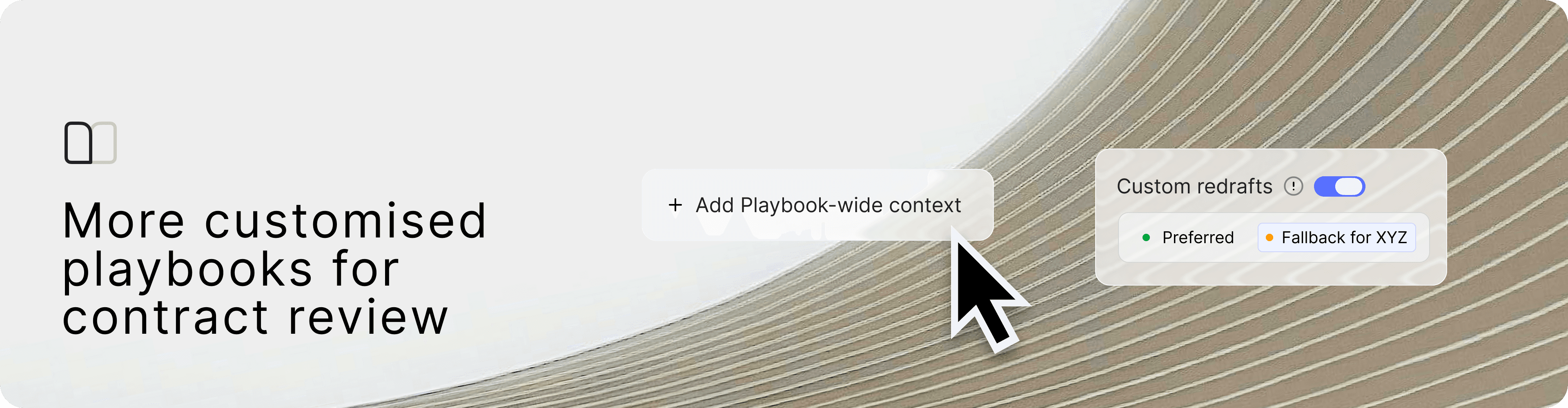 More customisation for playbooks