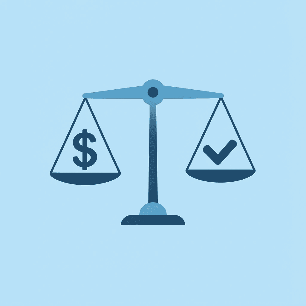  Balance scale comparing expensive craft kits on one side with affordable everyday supplies on the other