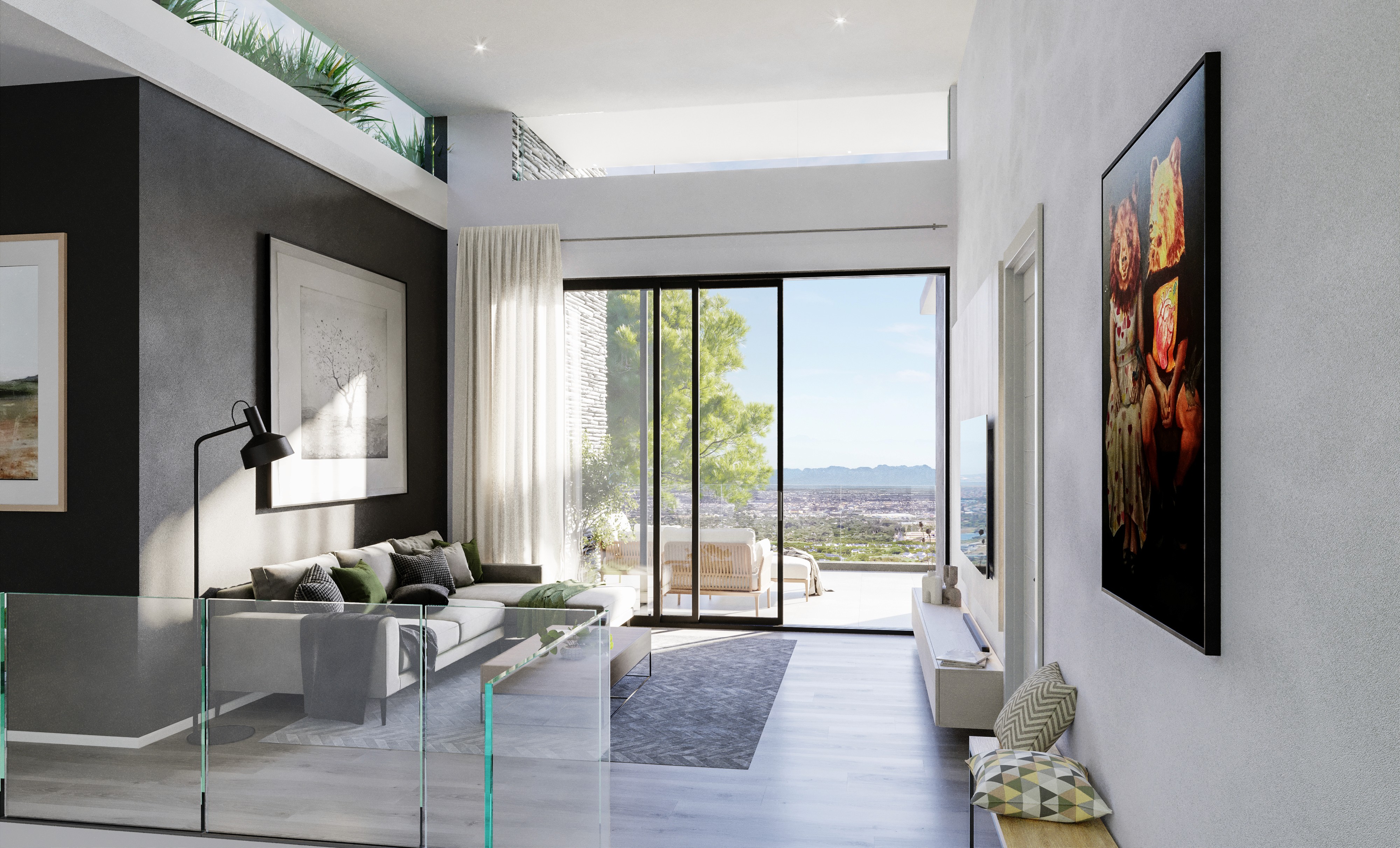 Steenberg Views pyjama lounge architectural visualisation, Gerd Weideman Architects