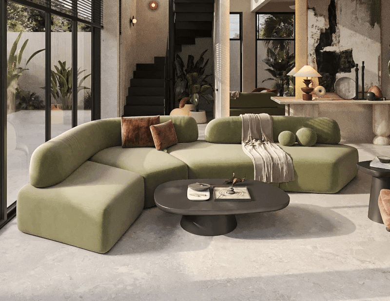 Large-scale residential complex in Changgu district in the style of Singaporean modernism and eco-futurism