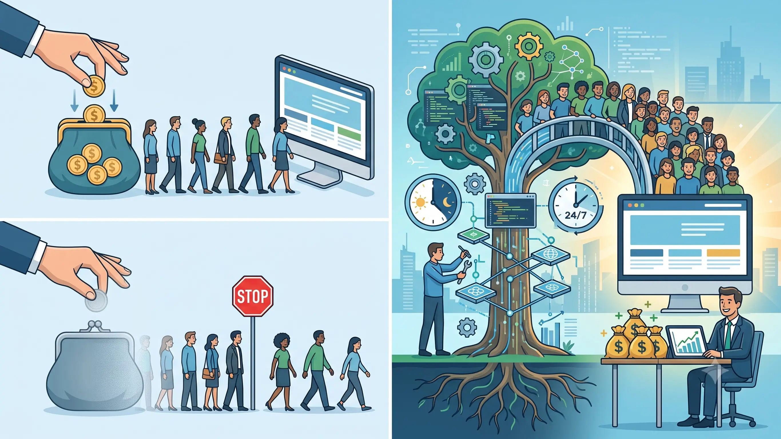 Ilustrasi manfaat SEO