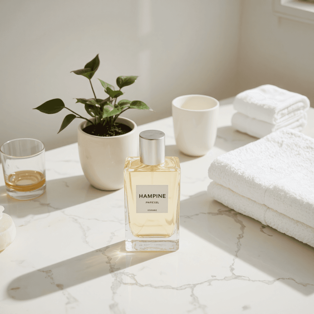 product photography of perfume bottle