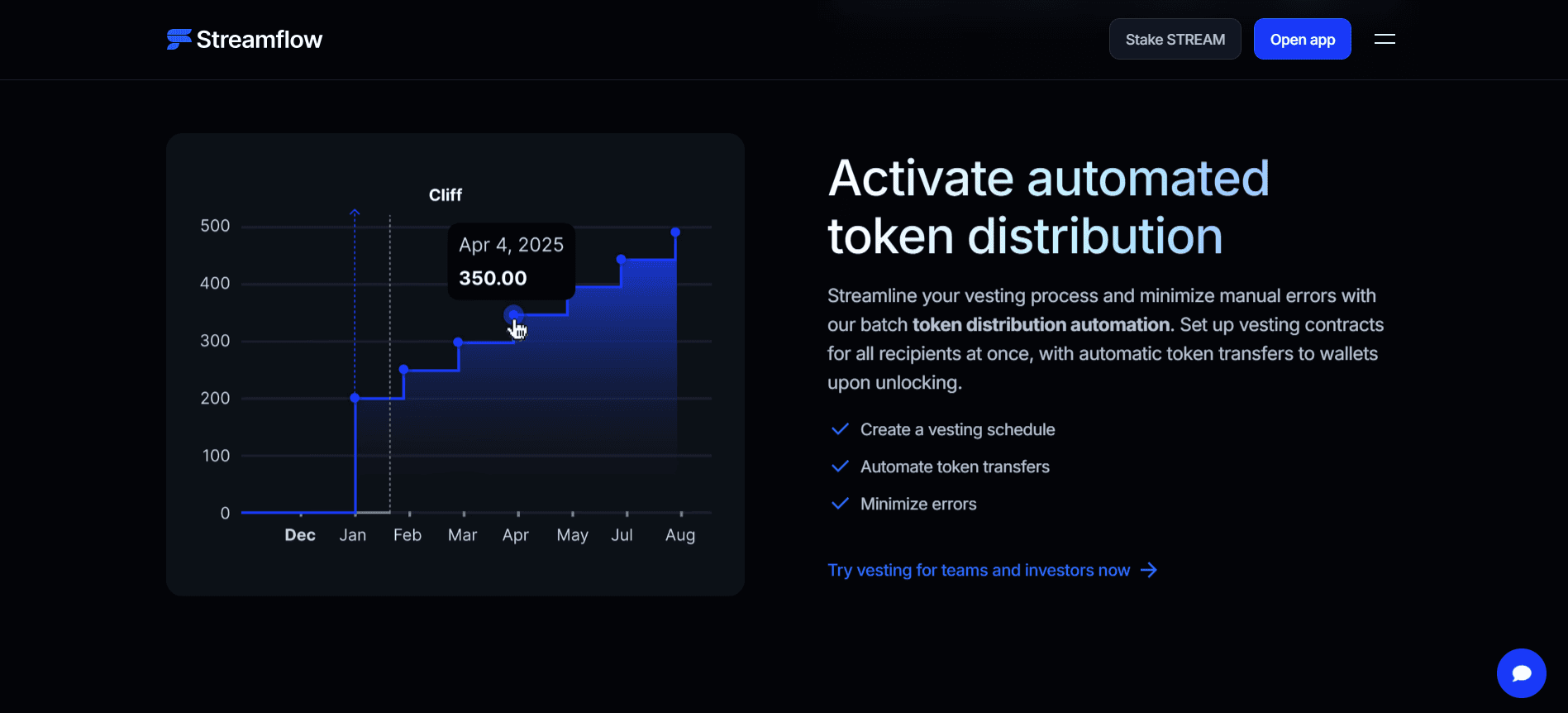 Streamflow Token Distribution