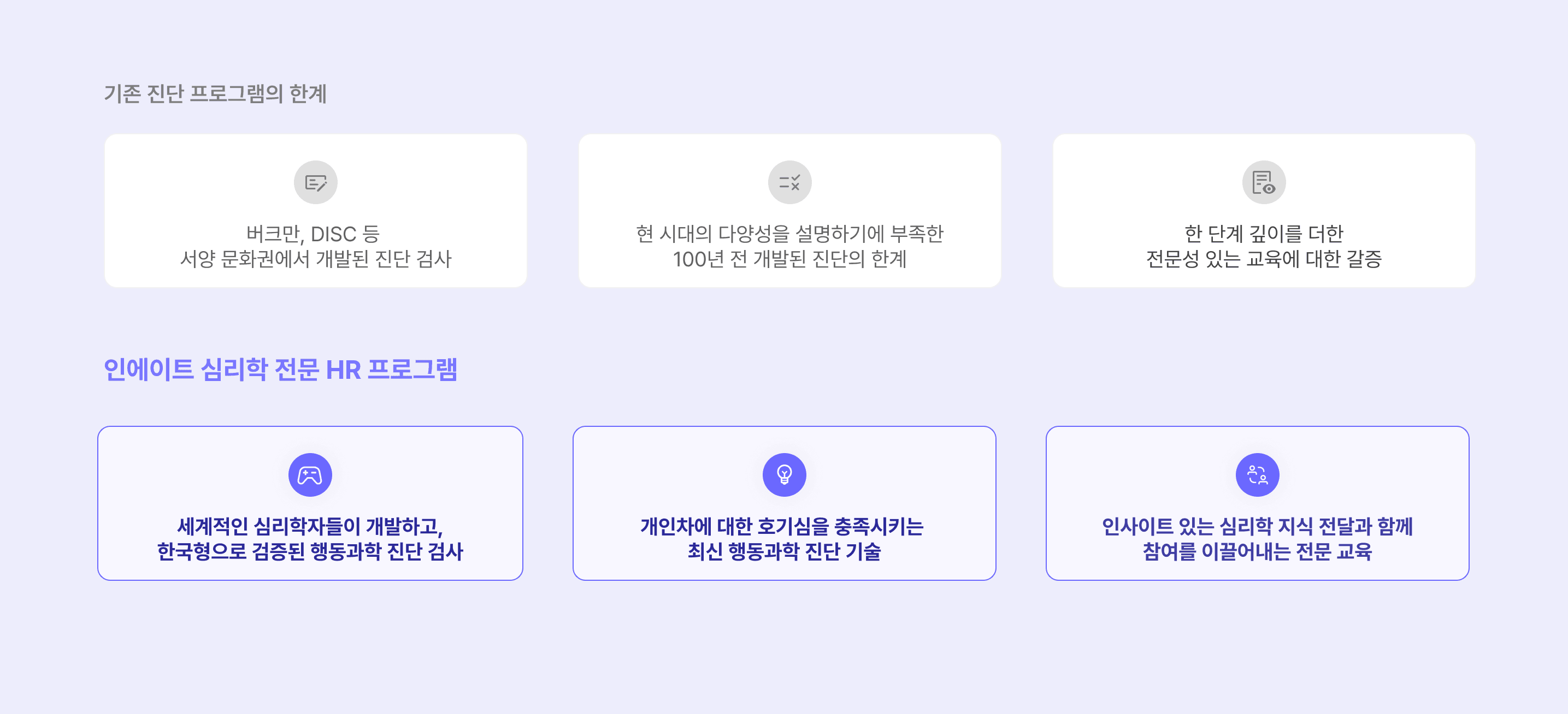 인에이트 HR 프로그램의 차별성