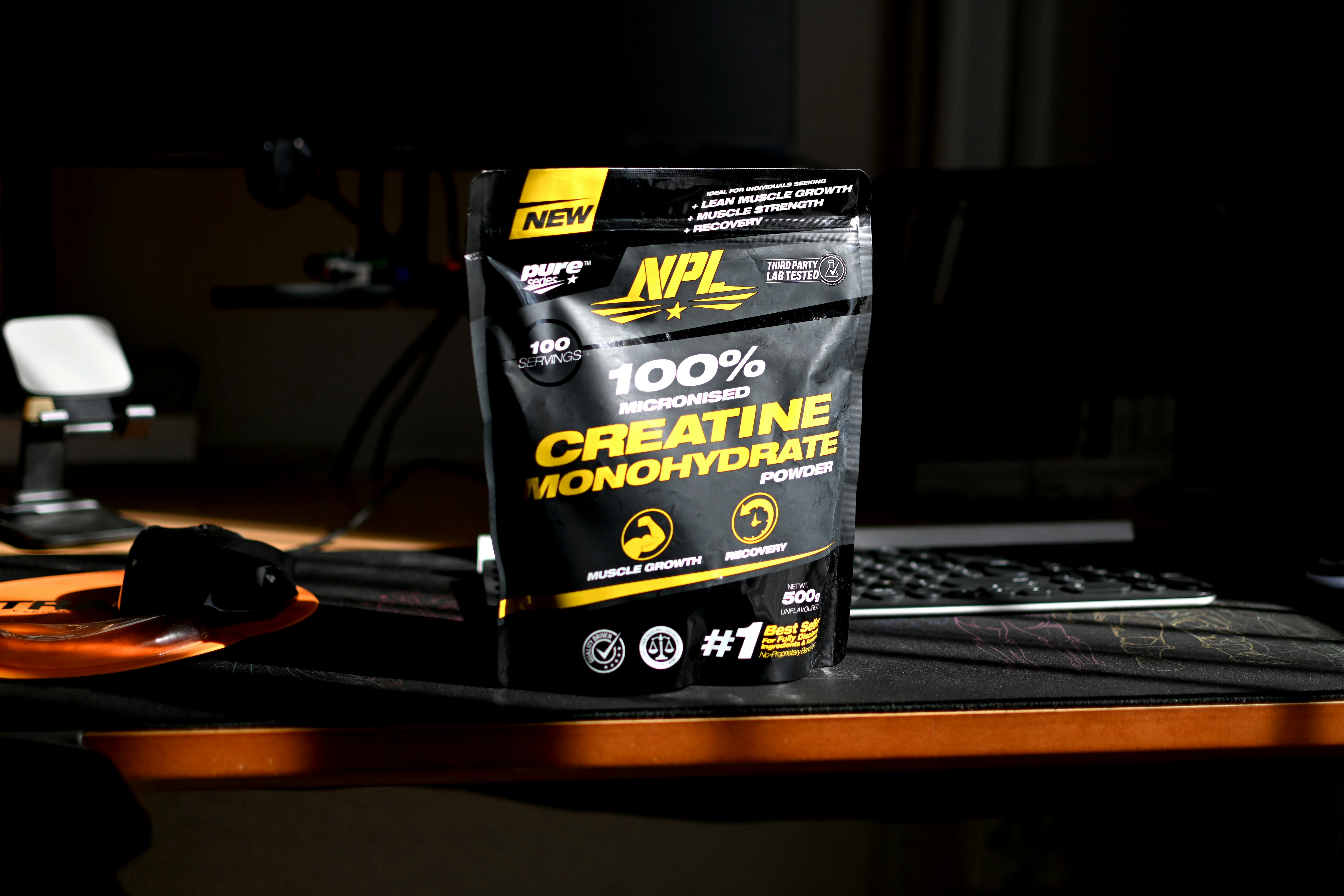 A Picture of a Creatine Monohydrate bag