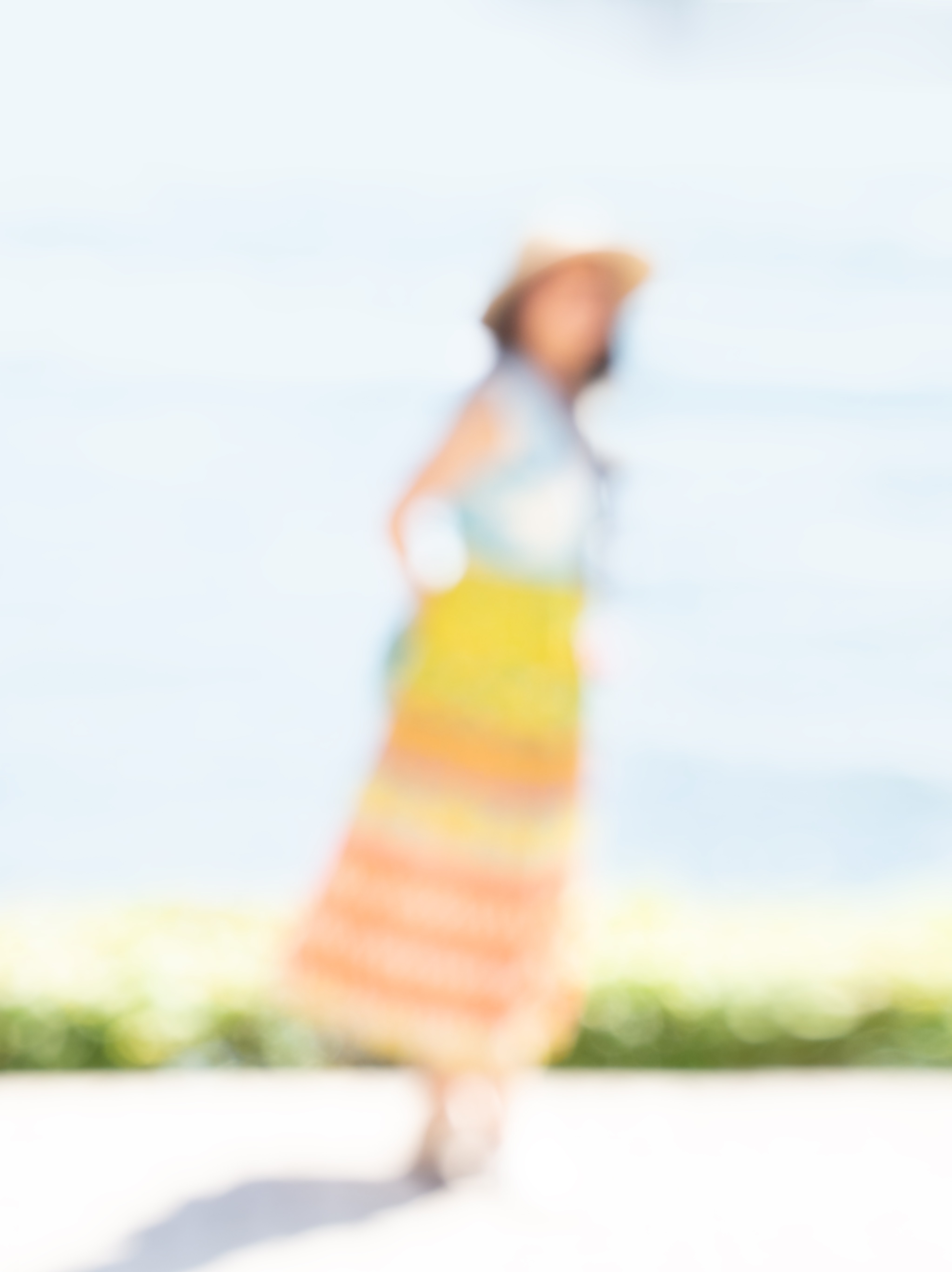 Girl in front of a river