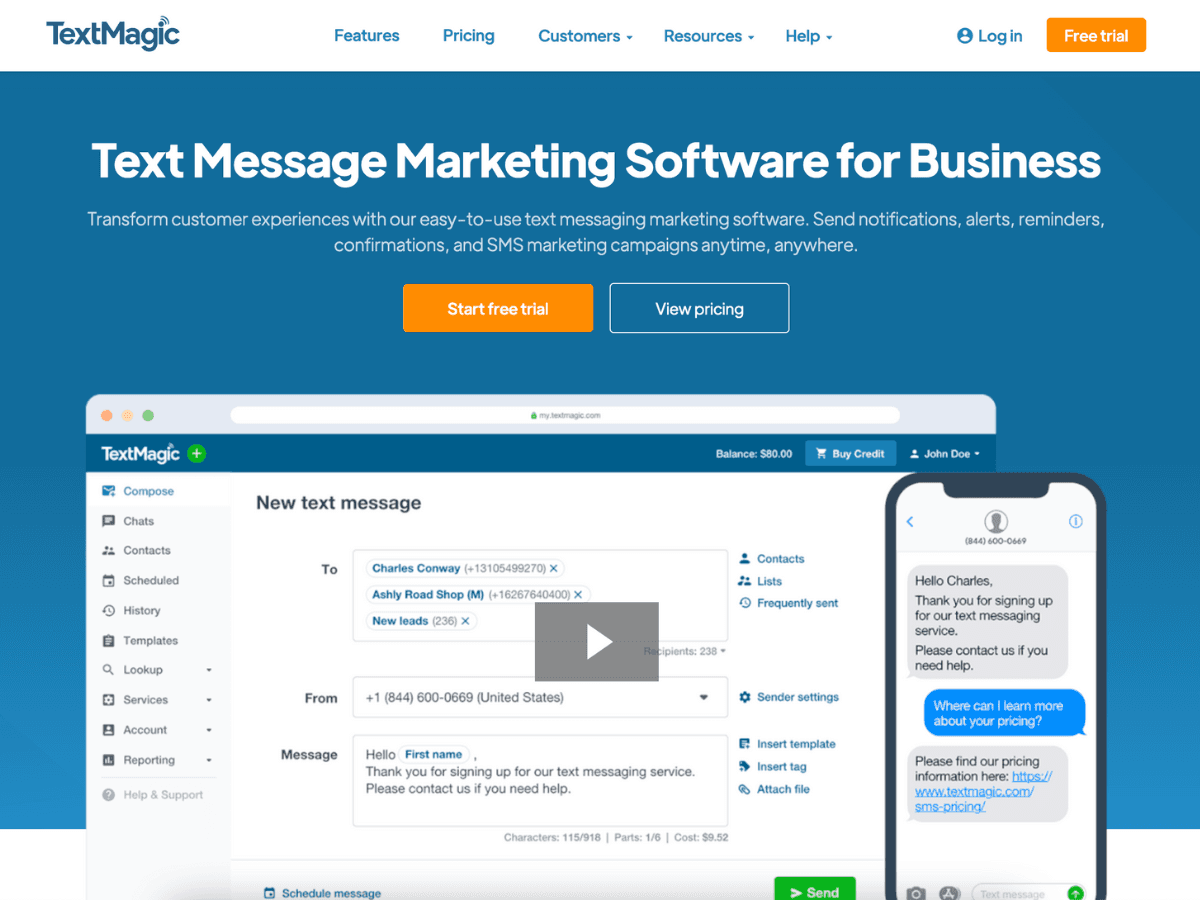 SMS marketing Platforms