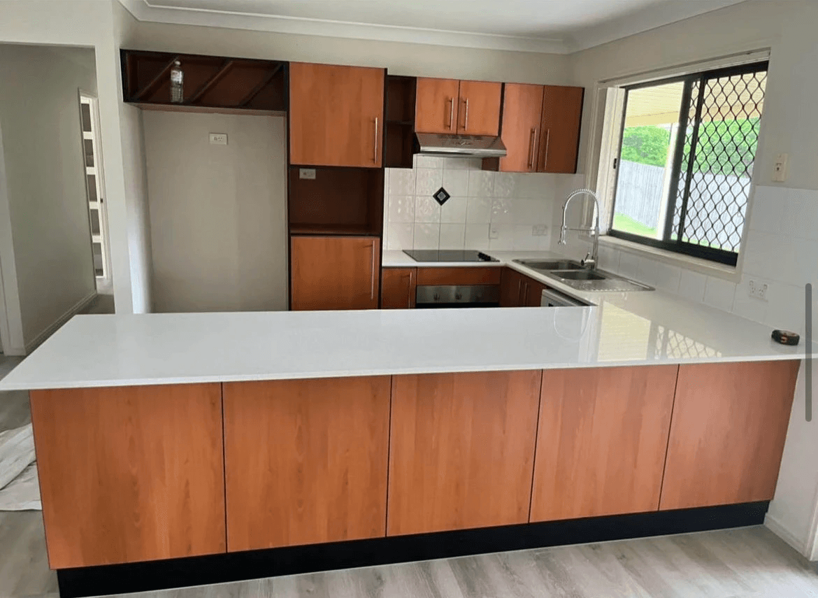 Completed Gold Coast painting project with warm architectural detail