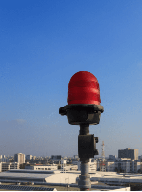 Aviation obstruction light, riyadh ksa, by tawridat al hadaf
