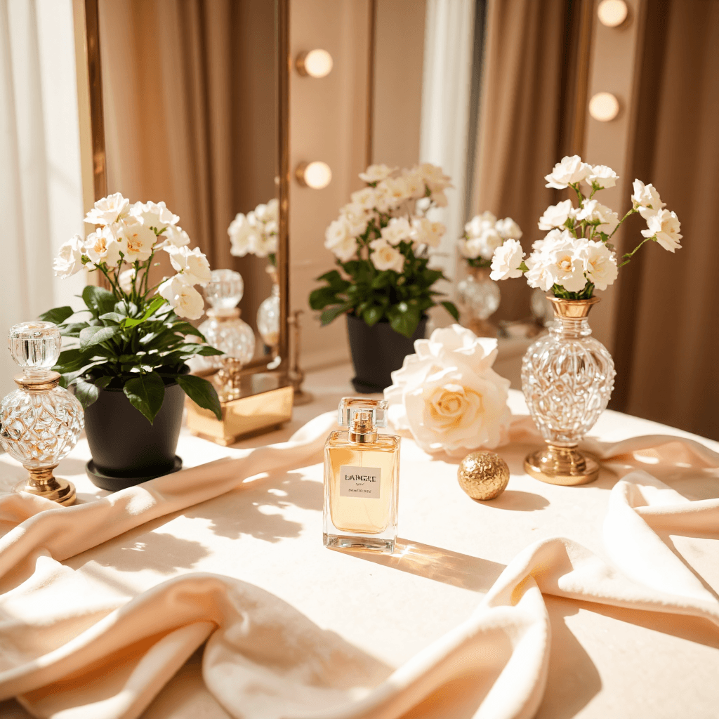 product photography of bottle of perfume