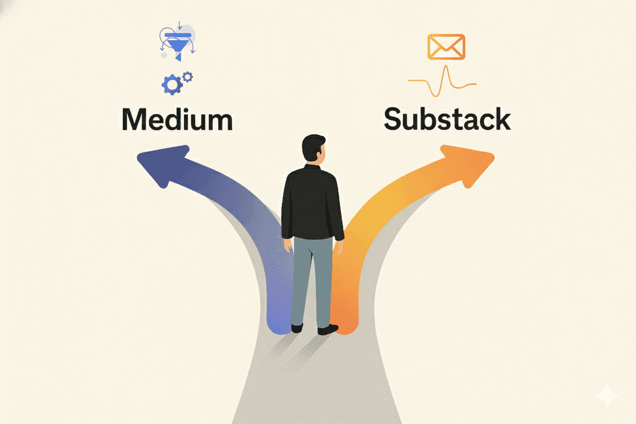 A writer at crossroads - substack or Medium?