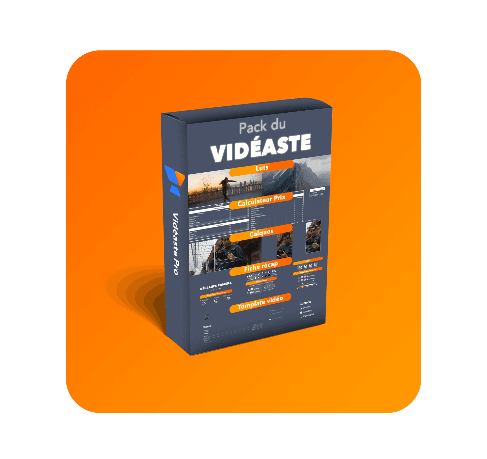 Pack du vidéaste