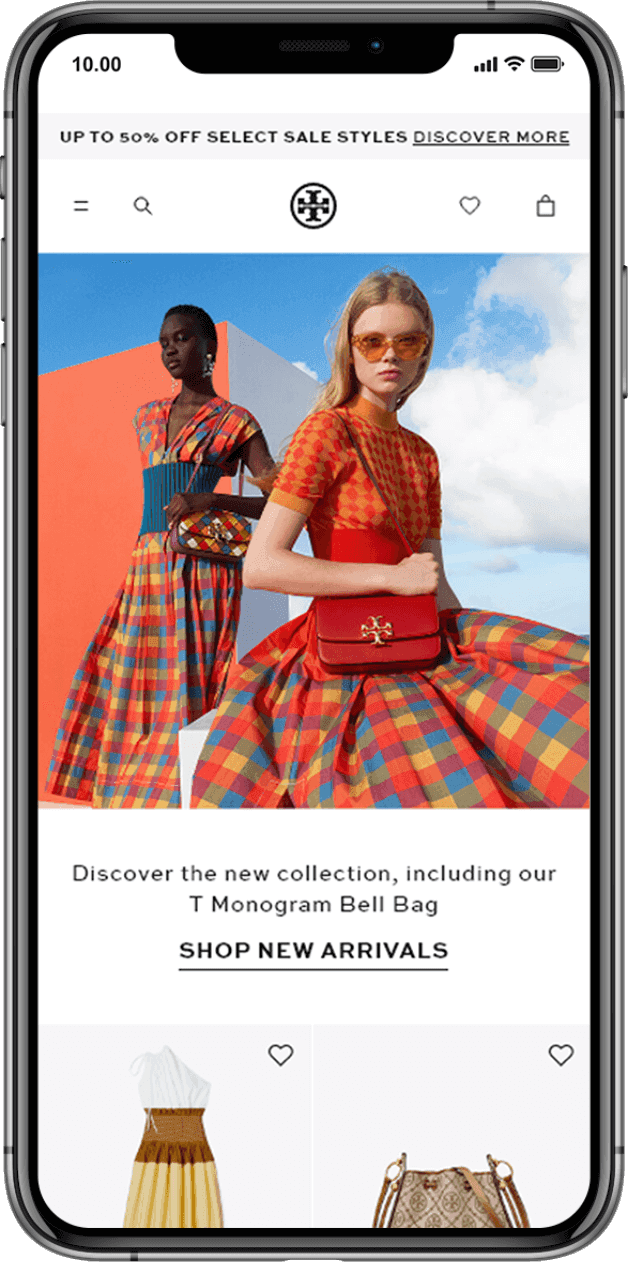 Tory Burch mockup